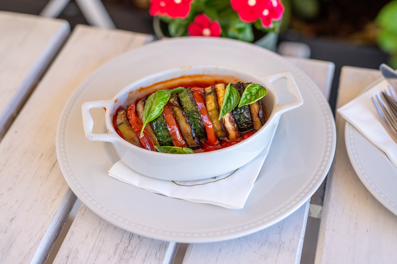 Layered eggplant casserole