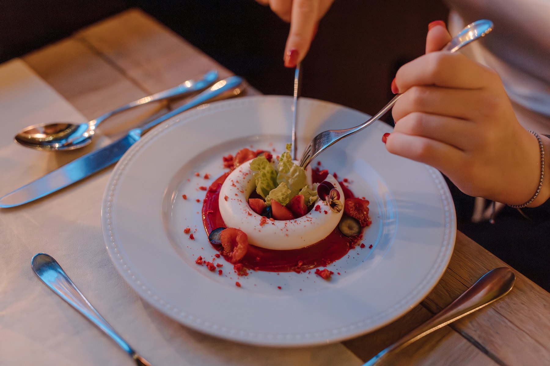 Tasting the goat cheese starter