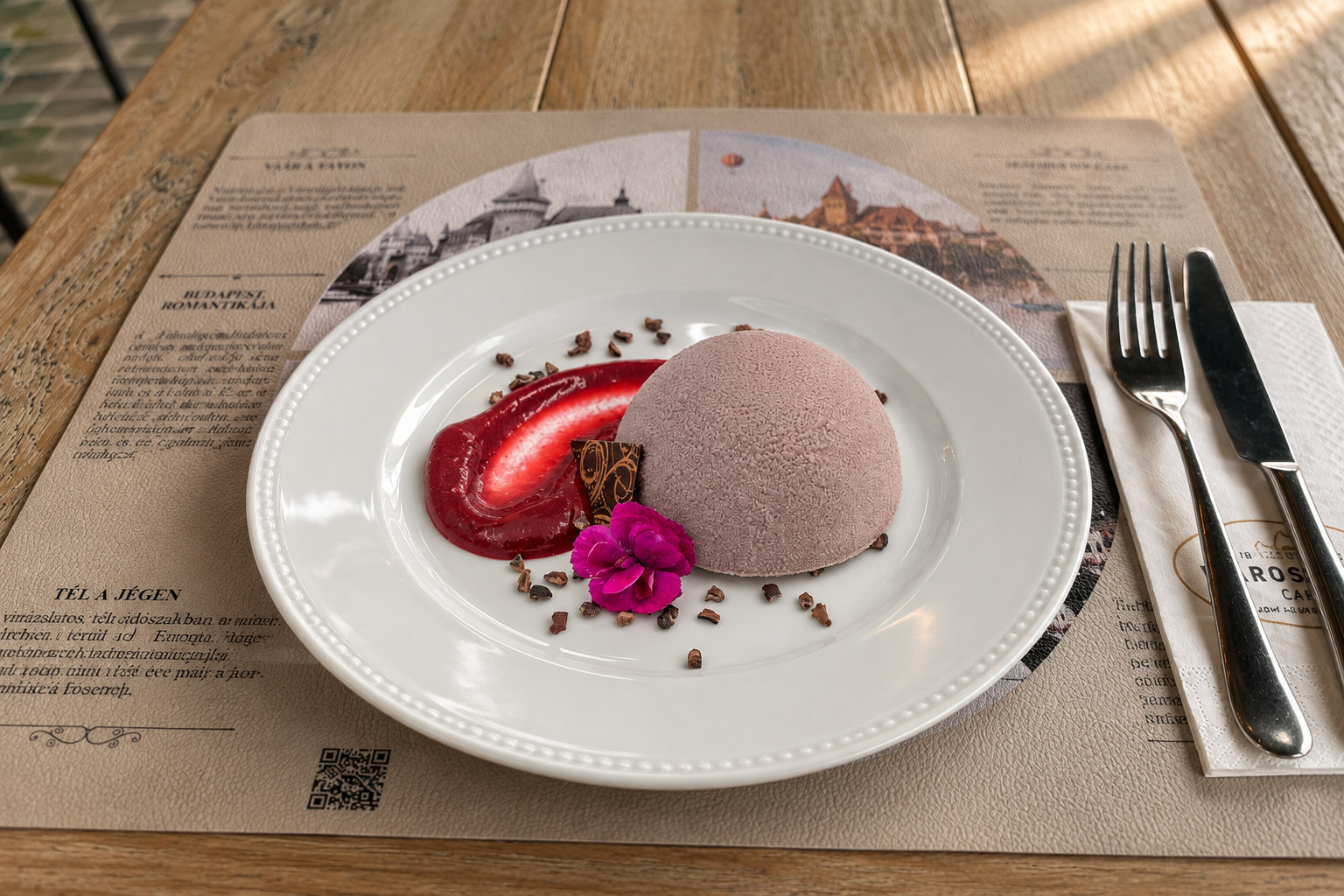 Málnás ube mousse